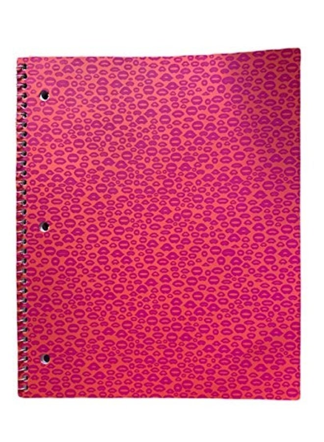 Yoobi Spiral Notebook, College Ruled - Pink Lip - Image 3