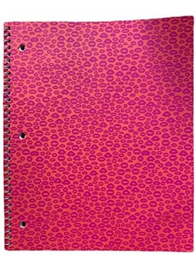 Yoobi Spiral Notebook, College Ruled - Pink Lip - Image 2