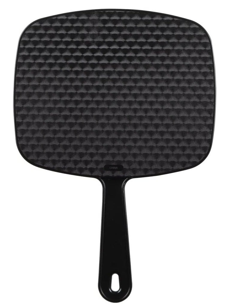 ForPro Professional Collection ForPro Professional Collection Premium Hand Mirror with Handle, 6.3" W x 9.6" L, Multi-Purpose Handheld Mirror with Distortion-Free Reflection, Black  - Image 2