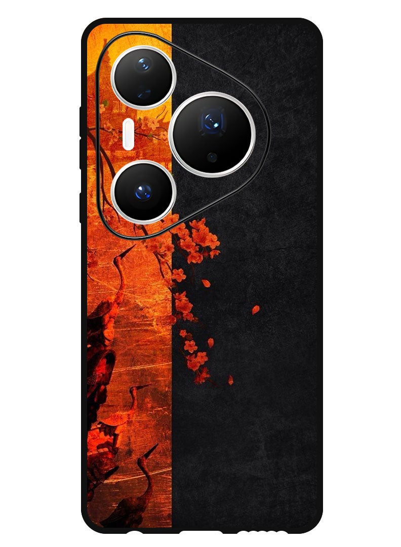 Theodor Case Compatible with Huawei Pura 80 Pro 6.8 Inch Protection Shockproof Bumper Cover Flower Abstract 4 - Image 1