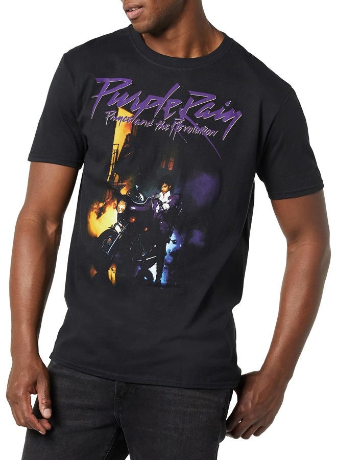 Prince Official Purple Rain Live Black T-Shirt, Black, L - Image 1