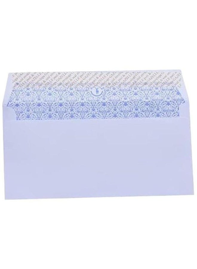 Gazelle مظروف ورقي DL - عبوة واحدة (50 ظرف) - أبيض - Image 2