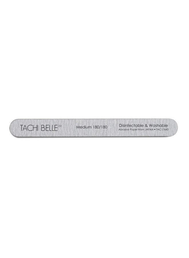 Tachibelle Tachibelle 10 Pcs Premium JAPAN Abrasive 180/180 Fine Disinfectable Washable Zebra Perfect Files for Natural Nails  - Image 5