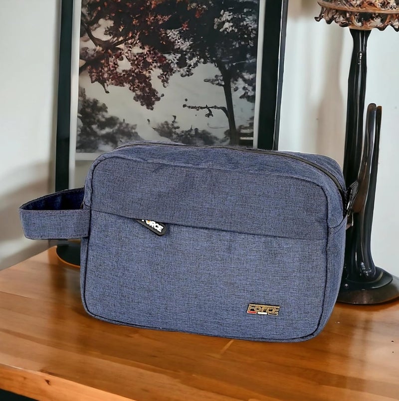 Force Linen Accessories and Toiletry Handbag - Unisex - Dark Navy - - Image 3