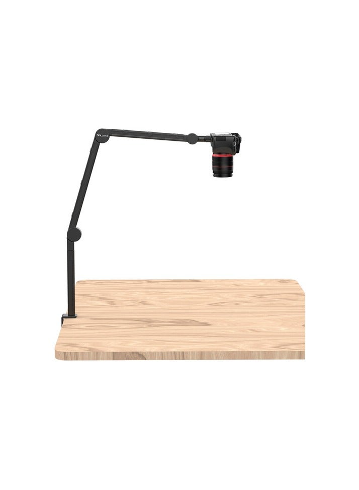 ULANZI VIJIM LS24 Microphone Boom Arm – Heavy-Duty Adjustable Desk Mic Stand with 1/4”, 3/8” & 5/8” Thread Adapters for Podcast, Broadcast, Streaming & Studio Recording - Image 2