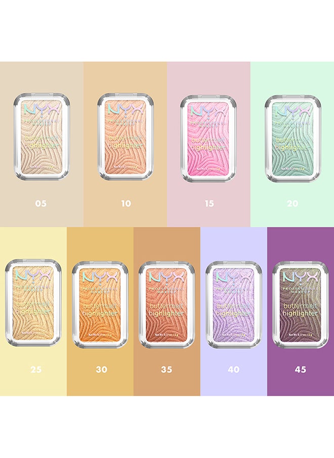 NYX PROFESSIONAL MAKEUP - Buttermelt Highlighter Powder Highlighter 12 HR Wear Fade And Transfer Resistant Butta Bling - Image 1