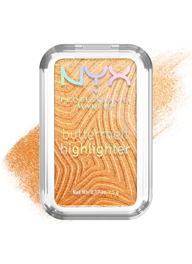 NYX PROFESSIONAL MAKEUP - Buttermelt Highlighter Powder Highlighter 12 HR Wear Fade And Transfer Resistant Butta Bling - Image 1