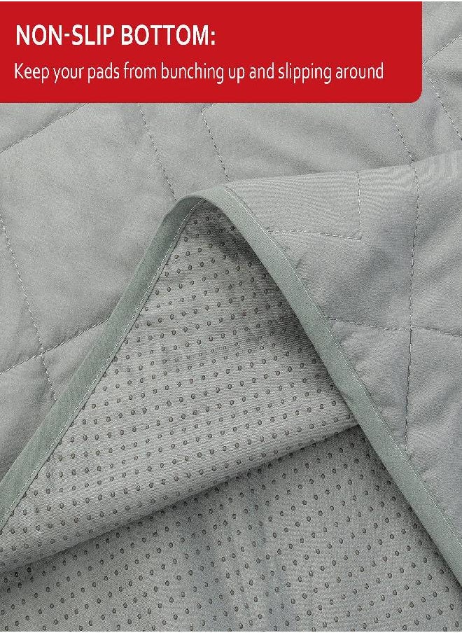 Moonsea Waterproof Blanket Dog Bed Cover with Non-Skid Bottom, Couch Cover for Dogs, Mattress Protector Furniture Protector, Bed Couch Sofa(52" X 82") Grey  - Image 1