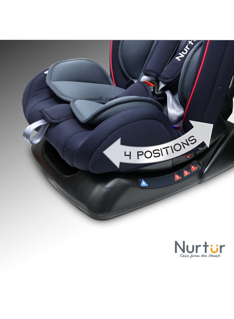 Nurtur Bruno Baby/Kids 3-in-1 Car Seat - 4 Position Recline - 5-Point Safety Harness â€“ 143Â° Angle Recline - 0 months to 7 years, - Image 5