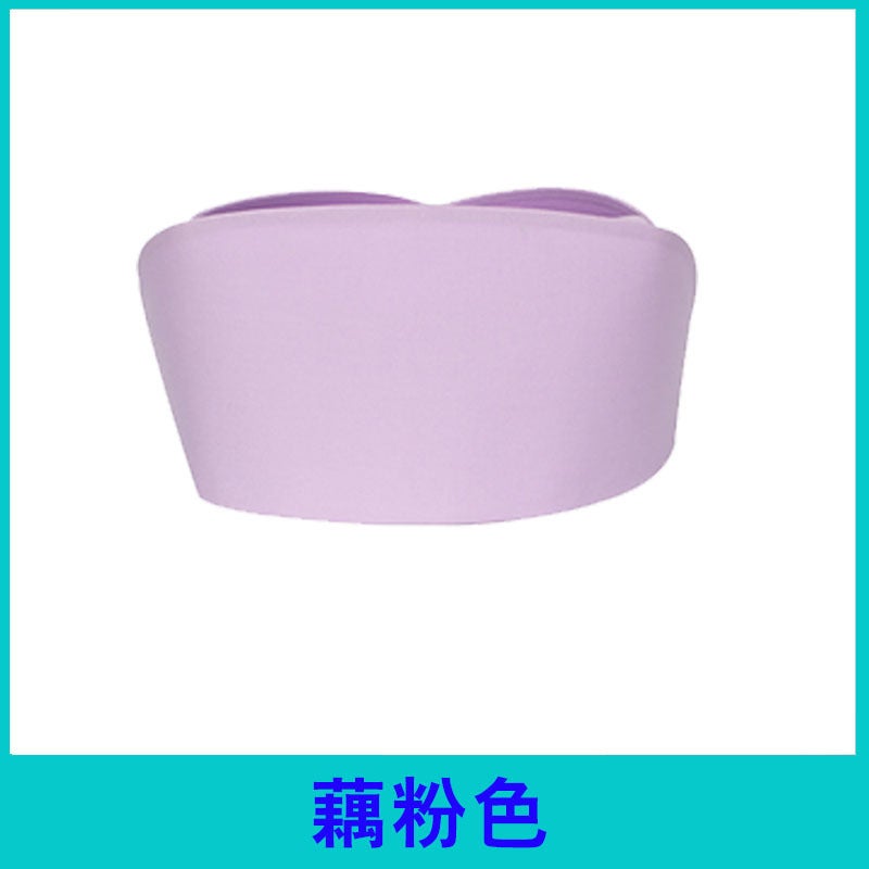 High-grade nurse cap womens white thick dovetail cap blue pink health school hospital nurse cap custom-made free shipping Lotus root pink - Image 1