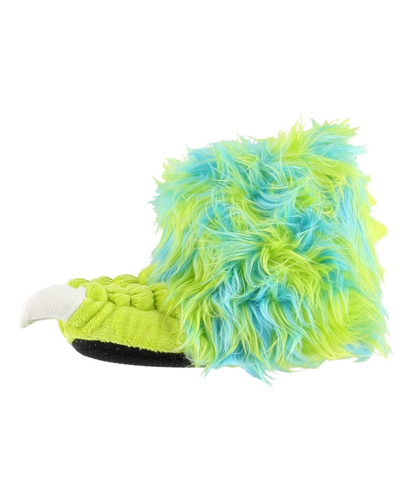 Lazy One Animal Paw Slippers for Kids and Adults, Fun Costume for Kids, Cozy Furry Slippers (Monster Green, X-Small) - Image 3