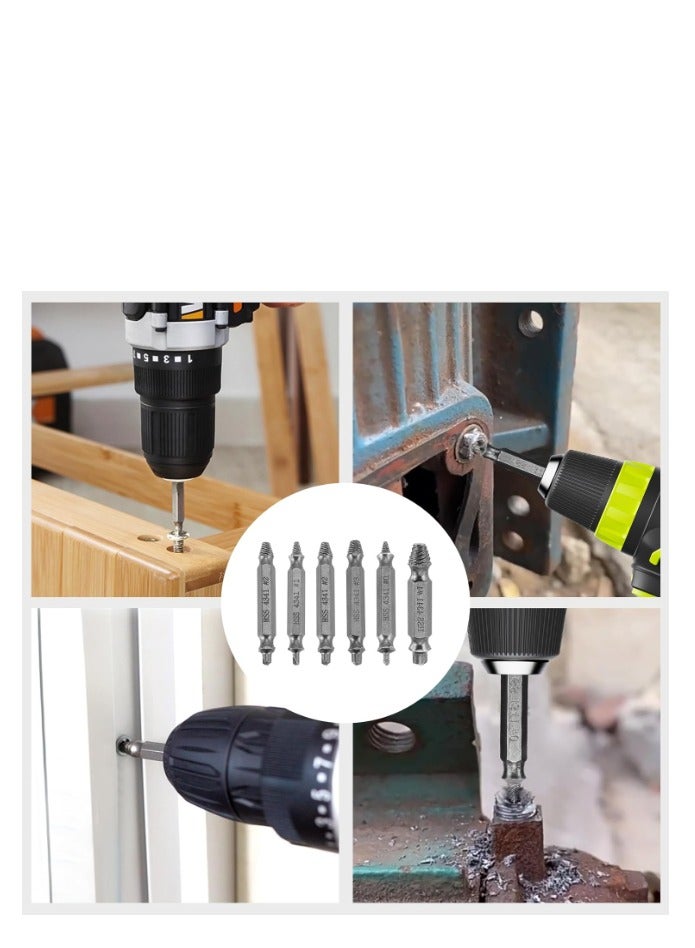 Yakumuz Damaged Screw Extractor Set, Gifts for Men, Yakumuz Remover for Stripped Screws Nuts & Bolts, Drill Bit Tools for Easy Removal of Rusty & Broken Hardware, HSS Drill Bit Bolt Extractor Kit - Image 5