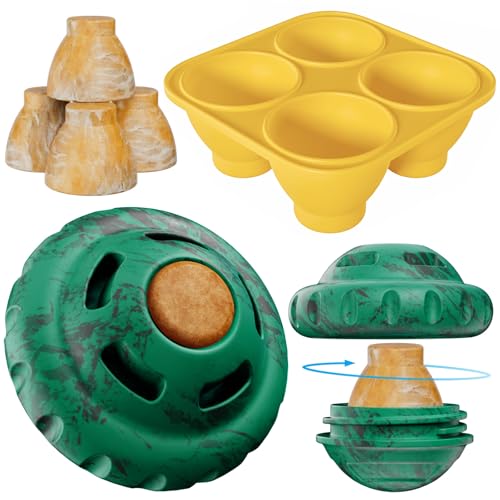 luckdoor Dog Toys to Keep Them BusyFrozen Treat Dog Enrichment ToysSlow Food Training to Relieve Boredom and StimulatingDog Puzzle Treat Food Dispensing Ball Toy for Small Medium Large Dogs - Image 1