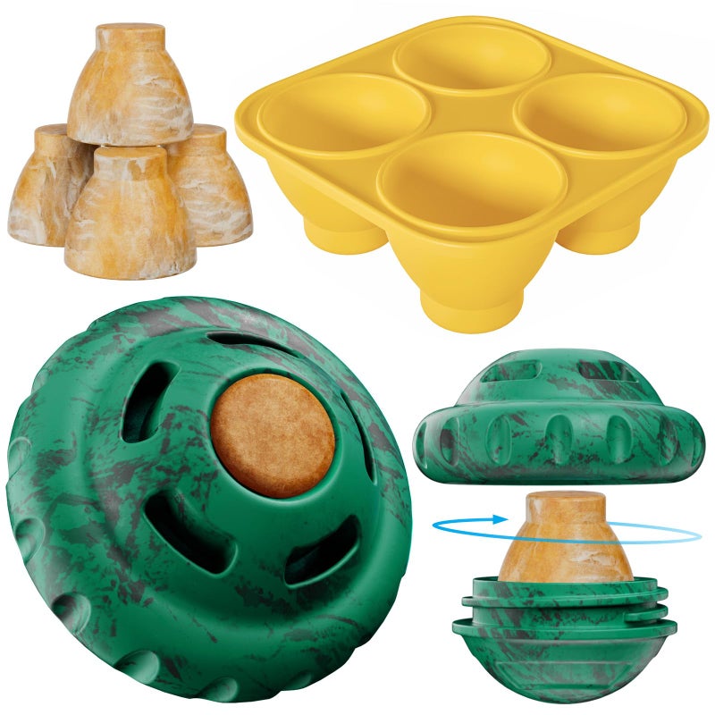 luckdoor Dog Toys to Keep Them BusyFrozen Treat Dog Enrichment ToysSlow Food Training to Relieve Boredom and StimulatingDog Puzzle Treat Food Dispensing Ball Toy for Small Medium Large Dogs - Image 2