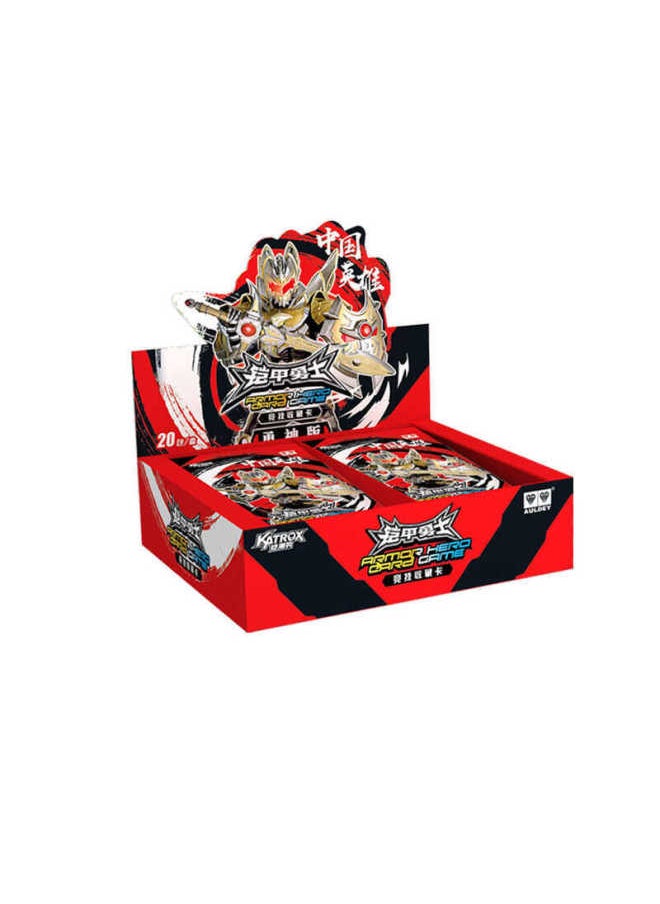 Generic - Genuine Odi Double Diamond Armor Warrior Collection Card Card Brave God Version First Play Hero Game Card Bag Blind Box-Color:Brave God Edition No. 1 [20 Packs Of End Boxes] Free 2 Packs Of My Little Pony Fun Shadow Packs - Image 1