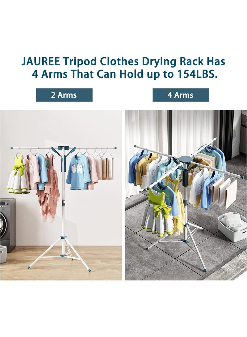 Tripod Clothes Drying Rack,Garment Clothes Hanger Rack Portable and Foldable Space Saving Laundry Drying Rack for Ou r and Indoor - Image 2