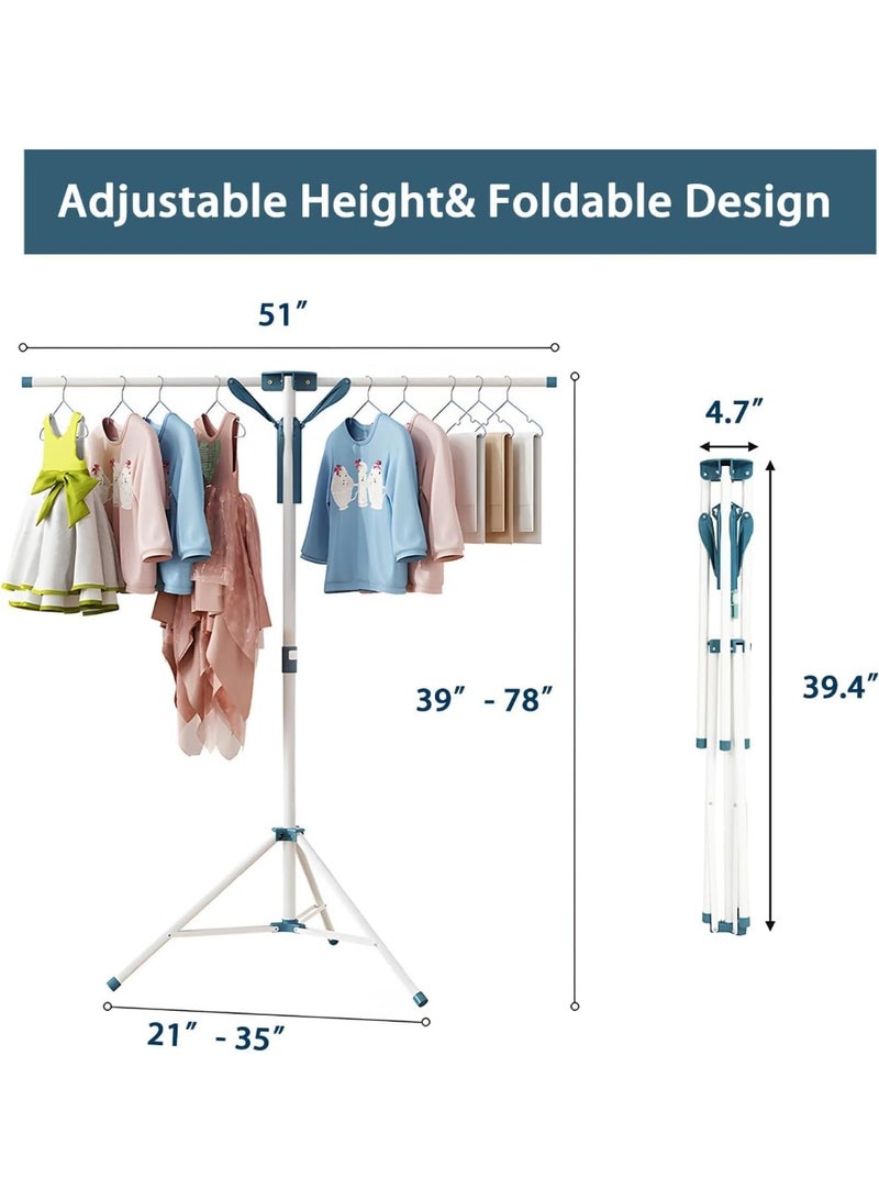 Tripod Clothes Drying Rack,Garment Clothes Hanger Rack Portable and Foldable Space Saving Laundry Drying Rack for Ou r and Indoor - Image 4