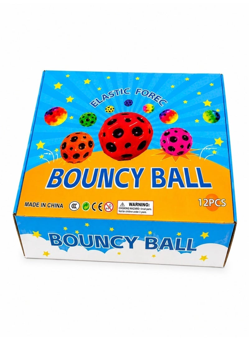 Rally High Bounce Jumping Balls for Kids, 12 Pack, Nautical Print, Fun Bounce Ball, 7cm Diameter - Image 2