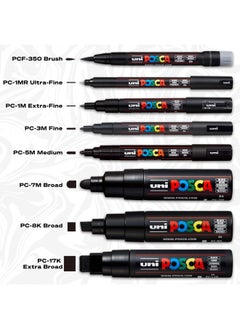 15 Posca Paint Markers, 5M Medium Posca Markers With Reversible Tips, Posca Marker Set Of Acrylic Paint Pens | Posca Pens For Art Supplies, Fabric Paint, Fabric Markers, Paint Pen, Art Markers