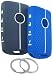 RUNZUIE 2Pcs 4 Buttons Silicone Smart Remote Key Fob for 2024 2023 2022 20212019 Mazda 3 6 CX30 CX5 CX9 CX50 C90 Key Fob Cover BlackBlue - Image 2