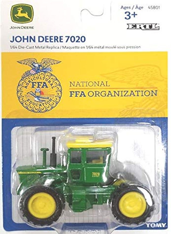 John Deere جرار جون دير 1/64 مقياس 7020 مع شعار FFA - Image 2