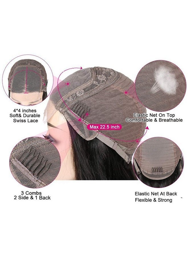 Beauhair Eauhair Lace Front Wigs Human Hair 4X4 Lace Closure Wigs Body Wave Human Hair Wigs For Black Women Brazilian Virgin Hair 150% Density Pre Plucked With Baby Hair Natural Color (16 Inch Body Wave Wig  - Image 4