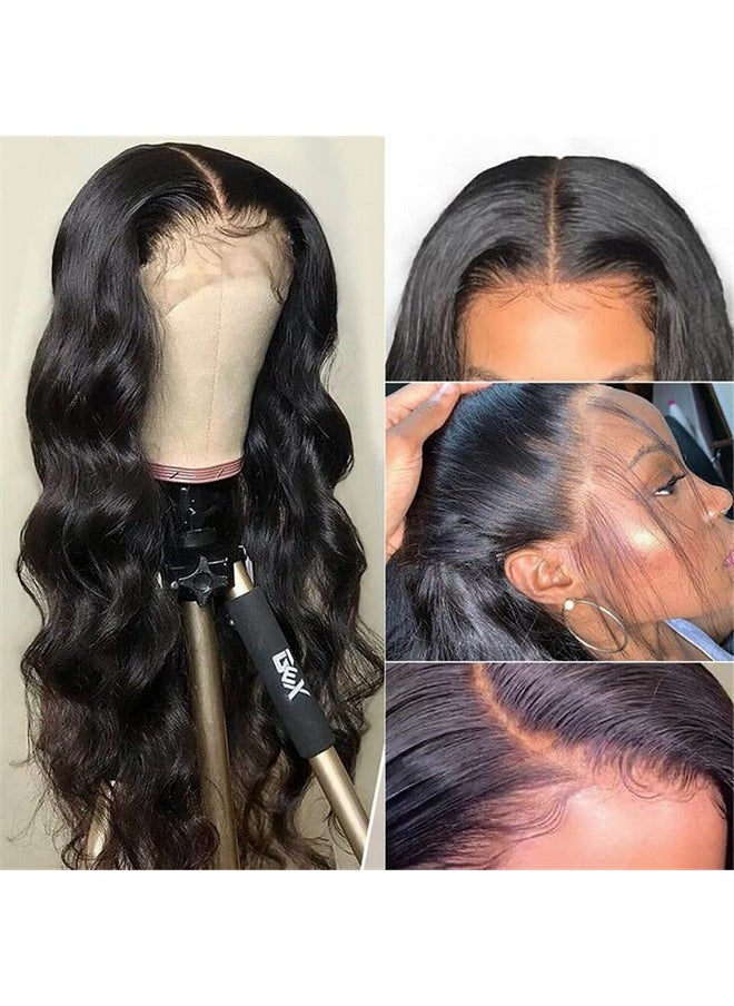 Beauhair - Eauhair Lace Front Wigs Human Hair 4X4 Lace Closure Wigs Body Wave Human Hair Wigs For Black Women Brazilian Virgin Hair 150% Density Pre Plucked With Baby Hair Natural Color (16 Inch Body Wave Wig - Image 1