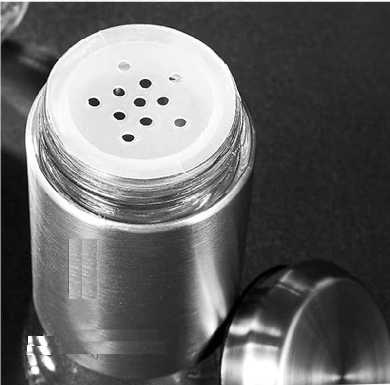 HRDR Salt Pepper Shaker Set Seasoning Masala Storage Dispenser Perfect Pour Holes for KitchenDining TableRestaurant Seasoning Spices Sprinkler Bottle Set of 1 Multicolor 2 - Image 3