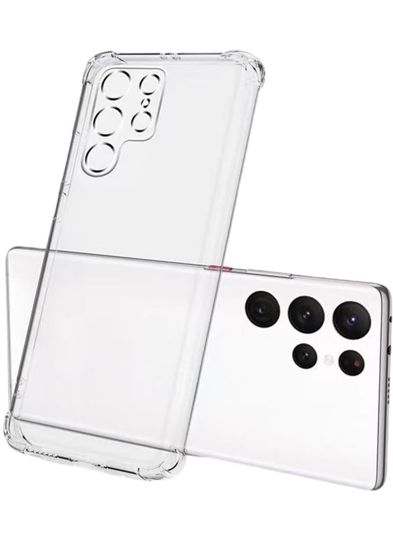 MIGOFAST Samsung Galaxy S22 Ultra phone Case, Clear Transparents Silicone TPU Rubber Back Cover Case Compatible for Samsung Galaxy phone S22 Ultra. - Image 1