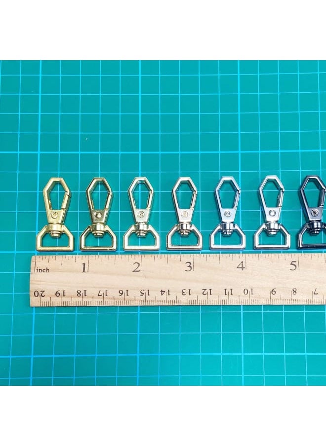 Generic - 15 Pcs 1/2" Swivel Lobster Clasp Claw Snap Hooks DIY Crafts Keychain Purse Bag Making Handmade Crafts Project(Gold-2) - Image 1