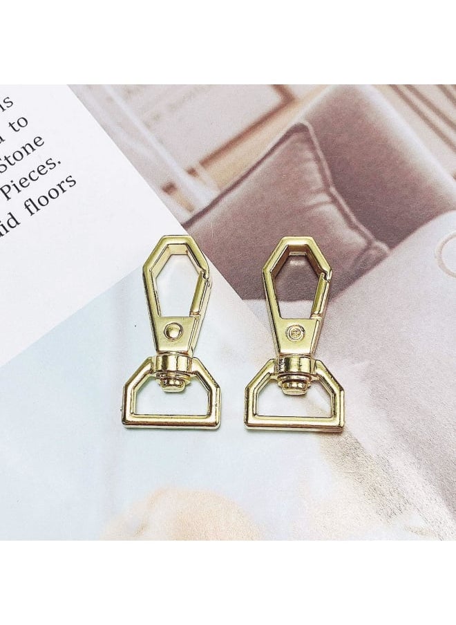 Generic - 15 Pcs 1/2" Swivel Lobster Clasp Claw Snap Hooks DIY Crafts Keychain Purse Bag Making Handmade Crafts Project(Gold-2) - Image 1