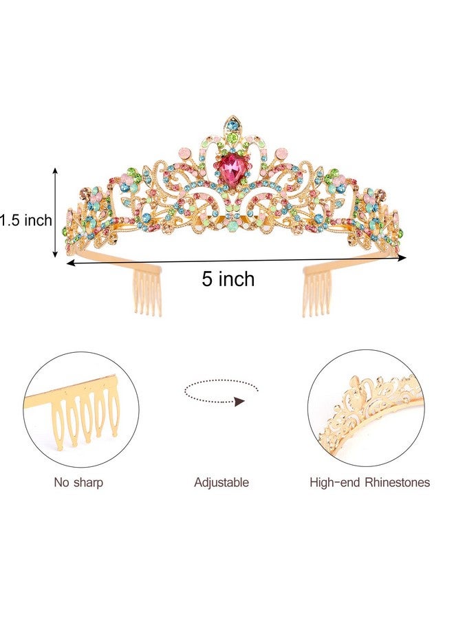 Velscrun Birthday Girl Crown, Birthday Sash For Girls, Tiaras For Girls, Princess Crown Tiara For Girls, Metal, Happy Birthday Accessories Tiara Headband For Girls, Party Favors - Image 5