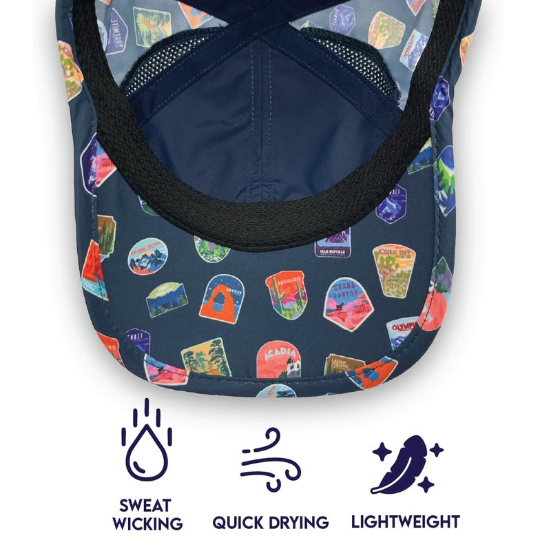 Sprints Race Day Performance Running Cap | The Lightweight, Quick Dry, Sport Hat, One Size, Unisex (National Parks) - Image 3