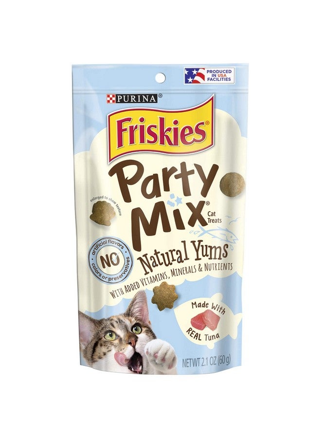 فريسكس فريسكيز بارتي ميكس ناتشورالز مع مكافآت القطط من التونة الحقيقية، 2.1 أونصة، كيس - Image 1