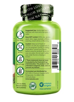 NATURELO Hair, Skin And Nails With Biotin, Collagen Dietary Supplement Helps To Nourish Healthy Hair Skin And Strong Nails - 60 Capsules  - Image 2