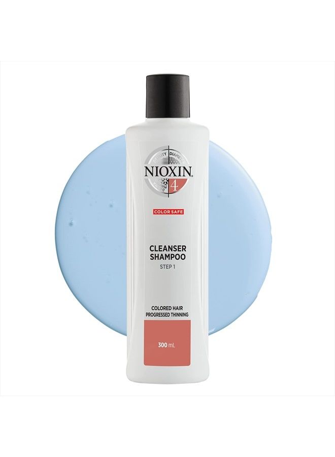 Nioxin System 4 Scalp Cleansing Shampoo with Peppermint Oil, 10.1 fl oz - Image 1