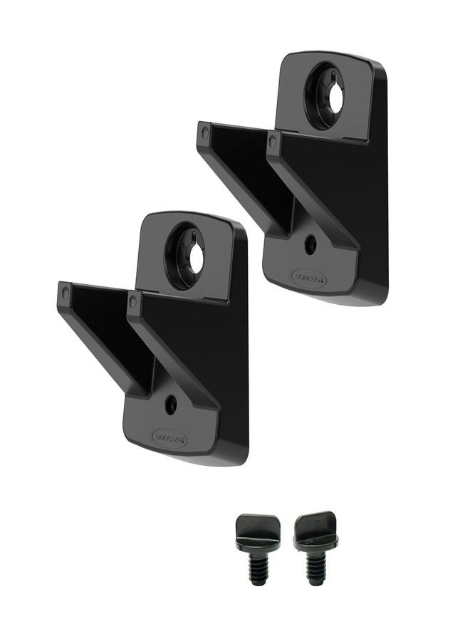 Suncast 2 Pack Wall Mount Hook Tool Organizer, Outdoor Rack System for Garage Storage, Closet, Shed, or Cleaning Organization, Black - Image 1
