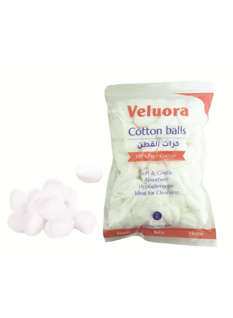 فيلورا كرات قطنية من فيلورا - 100 كرة - Image 2