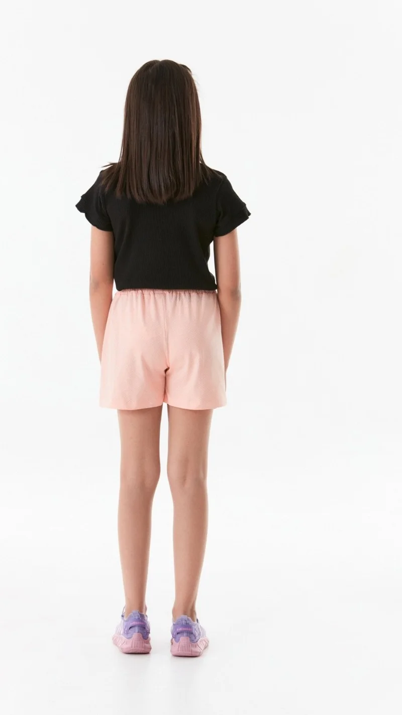 FullaModa Polka Dot Girls' Shorts with Elastic Waist