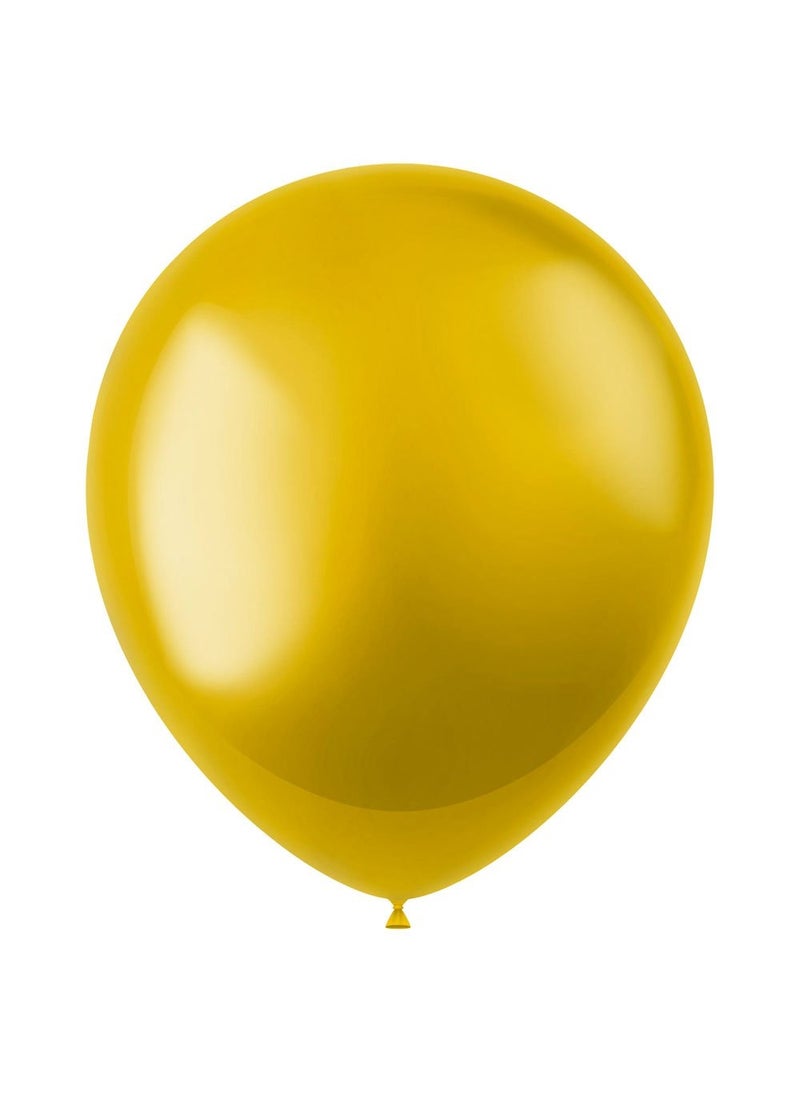 Metallic Gold Latex Balloons 33cm 10-Pack