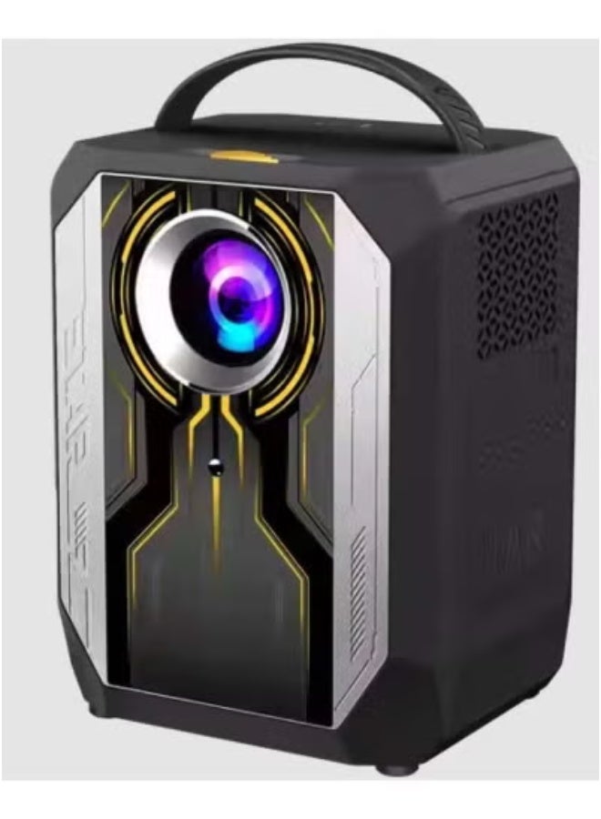 Q5 Portable Projector – Full HD Mini Projector with 1080P Support for Crisp, Clear Visuals – Compact & Lightweight Design – Ideal for Home Theater, Outdoor Movies, Gaming & Office Presentations – HDMI, USB, AV Compatible – Sleek Black Finish for Modern Setups