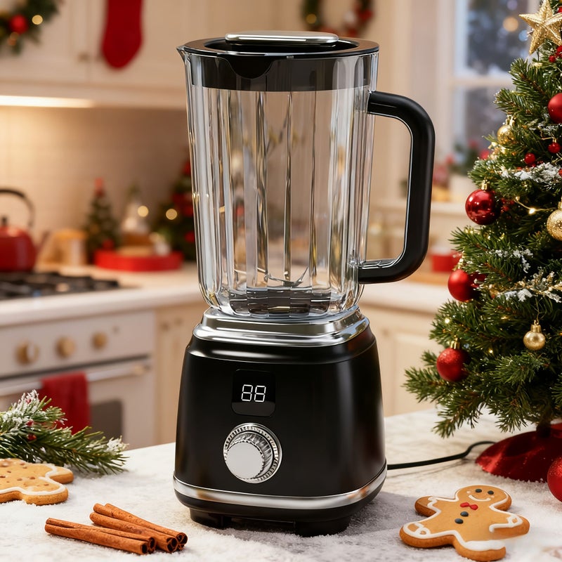 7.4V Portable Rechargeable Juicer And Ice Crusher With Digital Display Black Easy To Clean Compact Home Fruit Juicer For Smoothies Milkshakes Fresh Juice Office Travel - Image 2