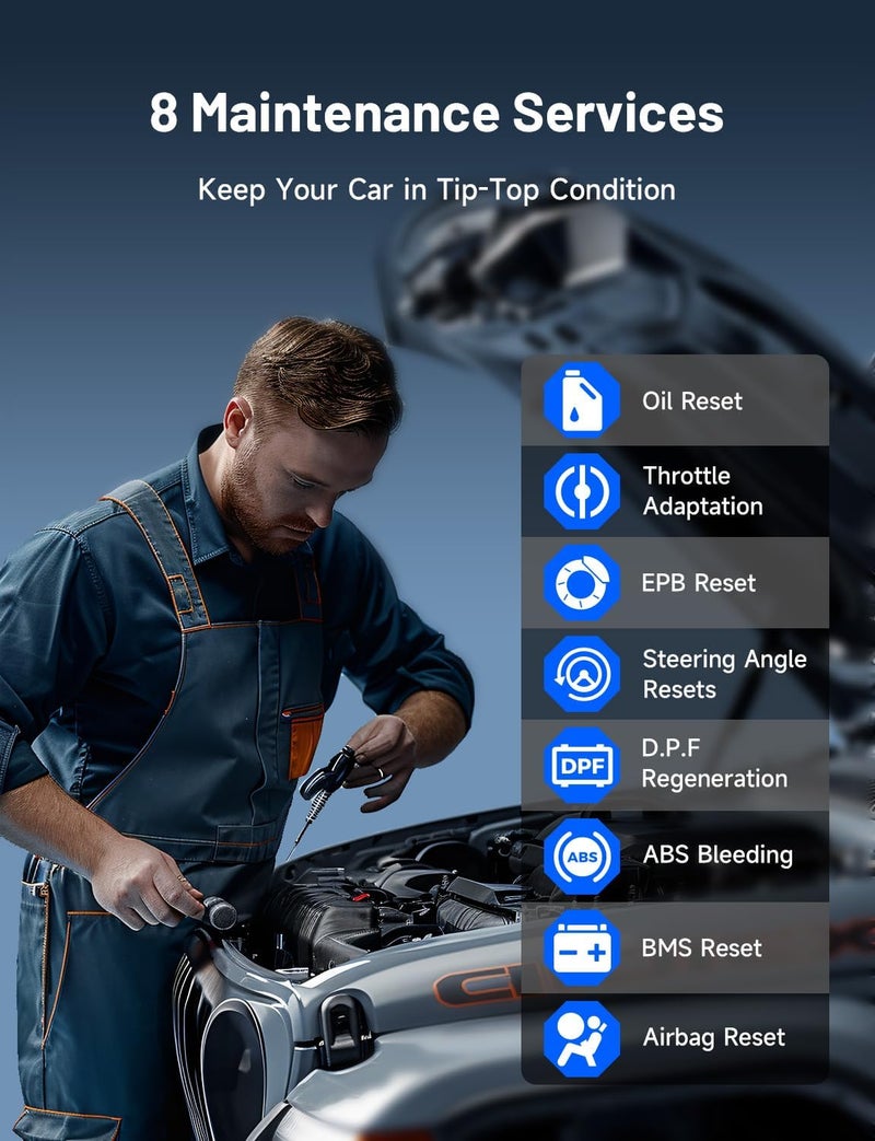 Topscan Lite Bluetooth OBD2 Scanner, Wireless OBDII Diagnostic Tool for All Systems Active Test Reader Car Codes Vehicle Test for iPhone Android, Software 1 Year Free | Repair Guides, AI Assistant, Bluetooth Car Scanner, Performance Test, FCA AutoAuth, CAN-FD, iOS & Android, 120+ Car Brands - Image 4