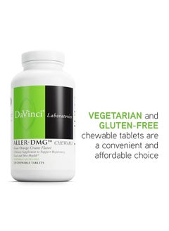 Davinci Labs Allerdmg Chewable Dietary Supplement To Support Respiratory Nasal And Skin Health With Vitamin C Dmg And More Glutenfree Orange Cream Flavor 120 Chewable Vegetarian Tablets  - Image 5