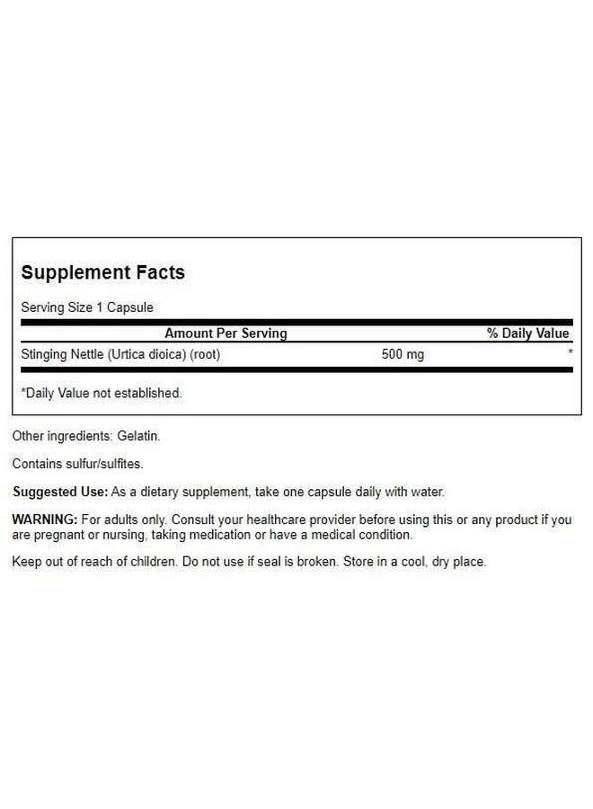 Swanson Premium Stinging Nettle Root (500 Mg) - 100 Caps - Image 2