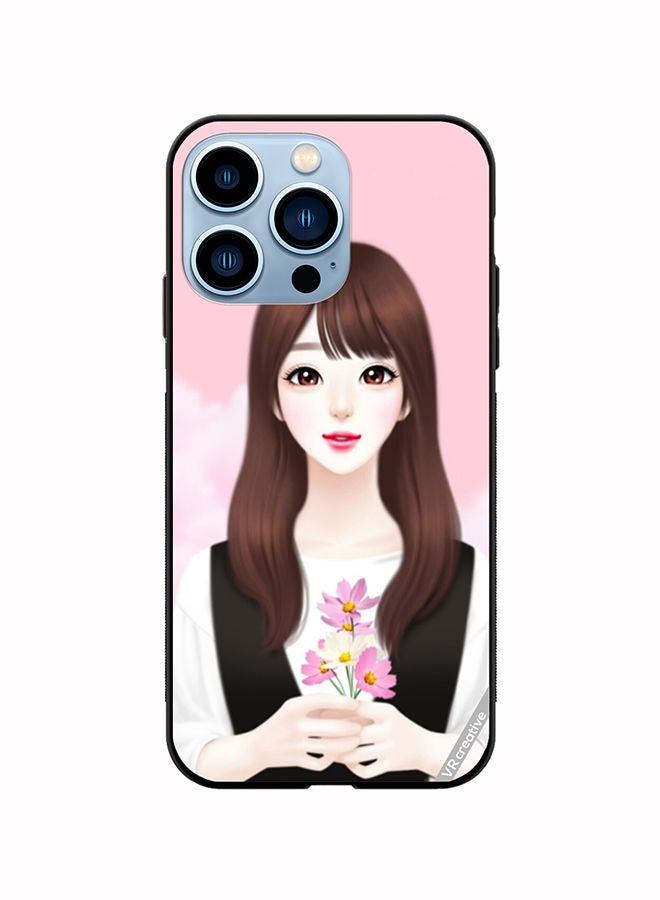 VR CREATIVE Protective Case Cover For Apple iPhone 14 Pro Cute Anime Girl Design Multicolour - Image 1