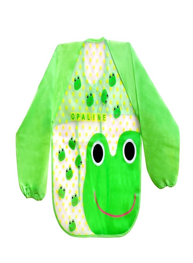 Aplam Chaplam Baby Feeding Bib | Baby Bibs/Apron Cute Multi Print | Baby Waterproof Bib Set | Baby Laliya Bibs for Babies (Green) - Image 4