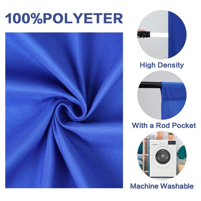 GFCC 5x7FT Royal Blue Backdrop Background Blue Photo Background Photography Backdrop for Photoshoot Screen for Video Recording Picture - Image 2