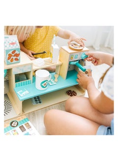 Melissa & Doug Melissa & Doug Wooden Café Barista Coffee Shop (35 Pieces) - Childs Toy Coffee Shop, Pretend Play Kitchen Sets For Kids Ages 3+ - FSC-Certified Materials  - Image 3
