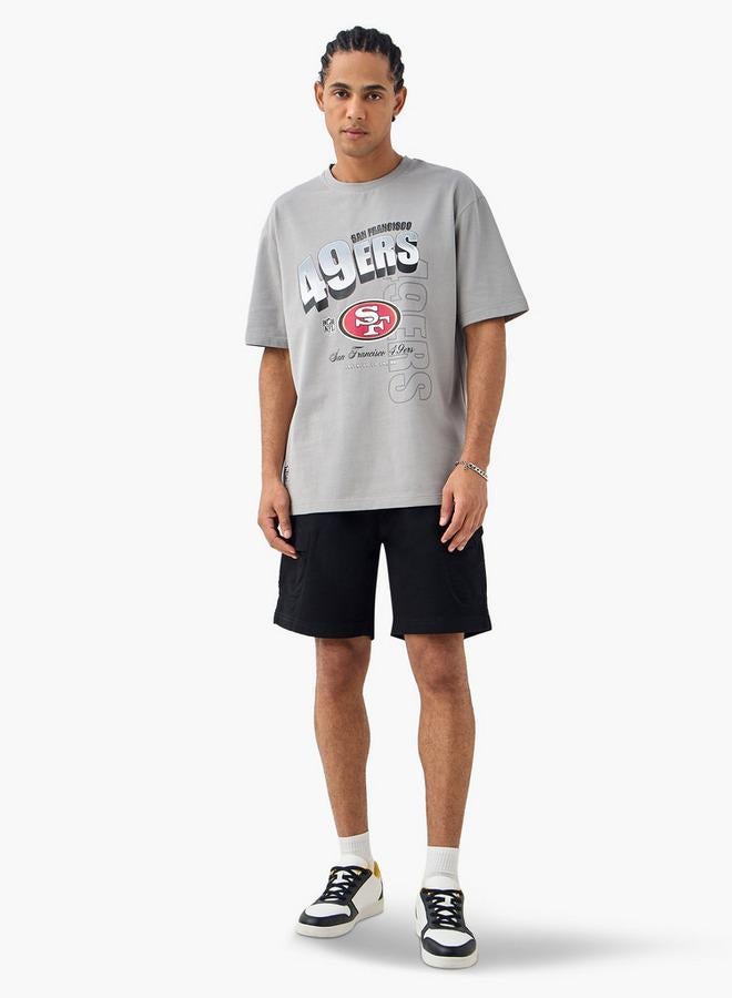 SP Characters San Francisco 49ers Print Crew Neck T-shirt with Short Sleeves - Image 2